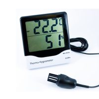 Zidni termohigrometar sa internim senzorom i eksternom sondom, 810-140